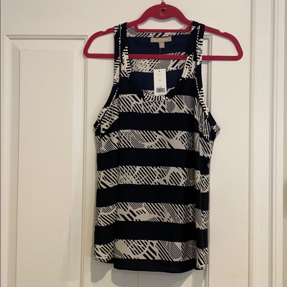 Banana Navy & White Top - Picture 1 of 4